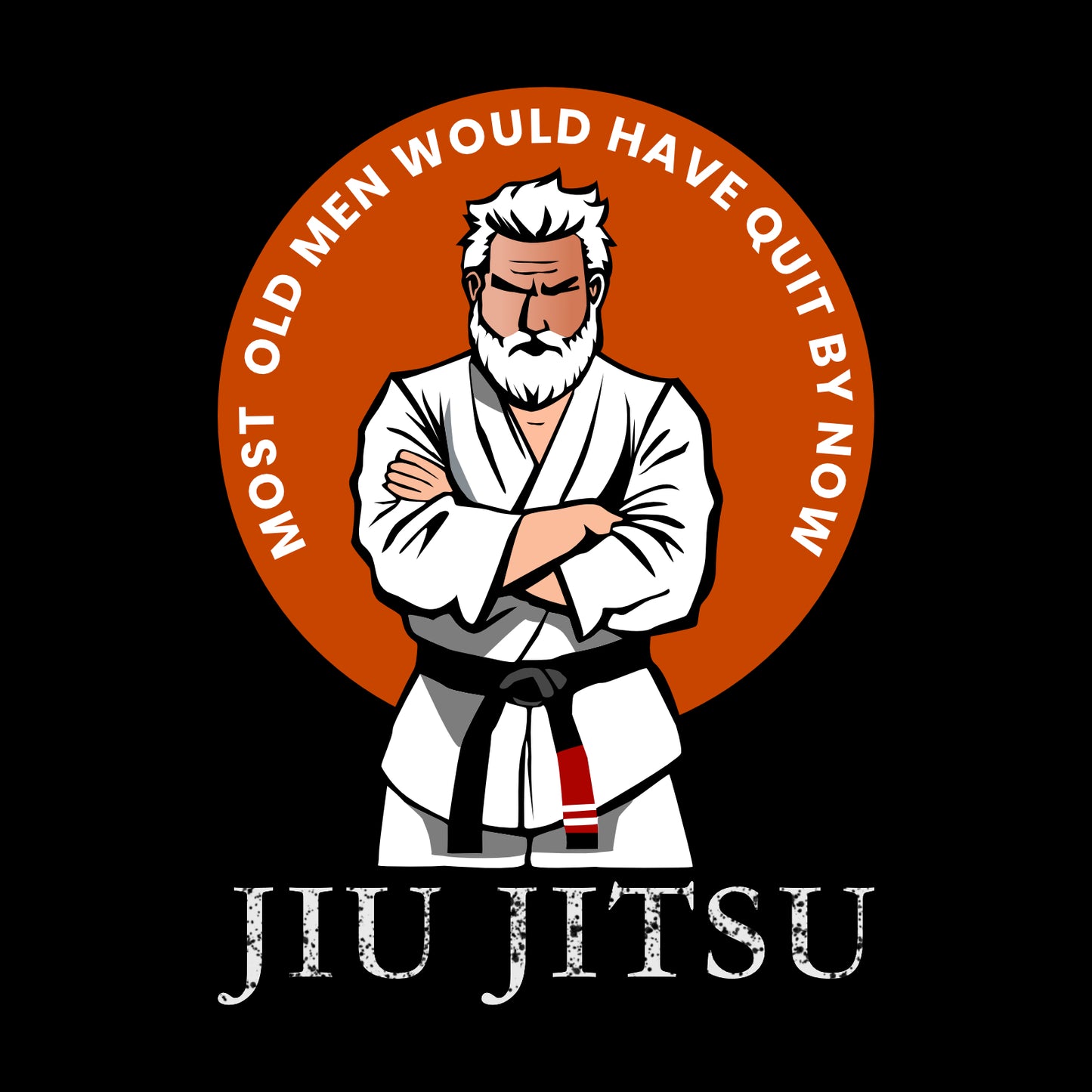 Old Men Don't Quit T-Shirt - Blackbelt