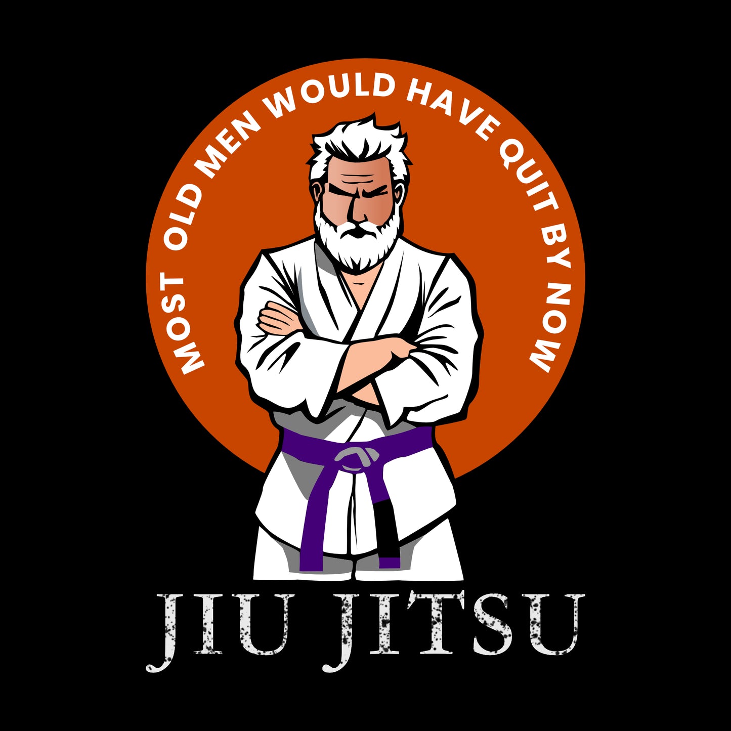 Old Men Don't Quit T-Shirt - Purplebelt